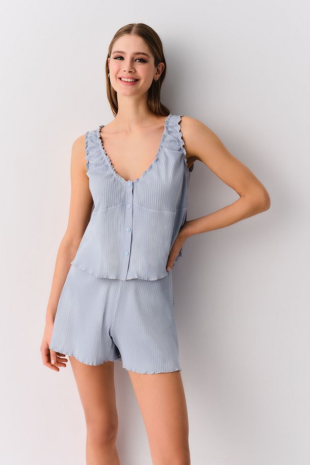 Afra Şort Pijama Takımı - 2