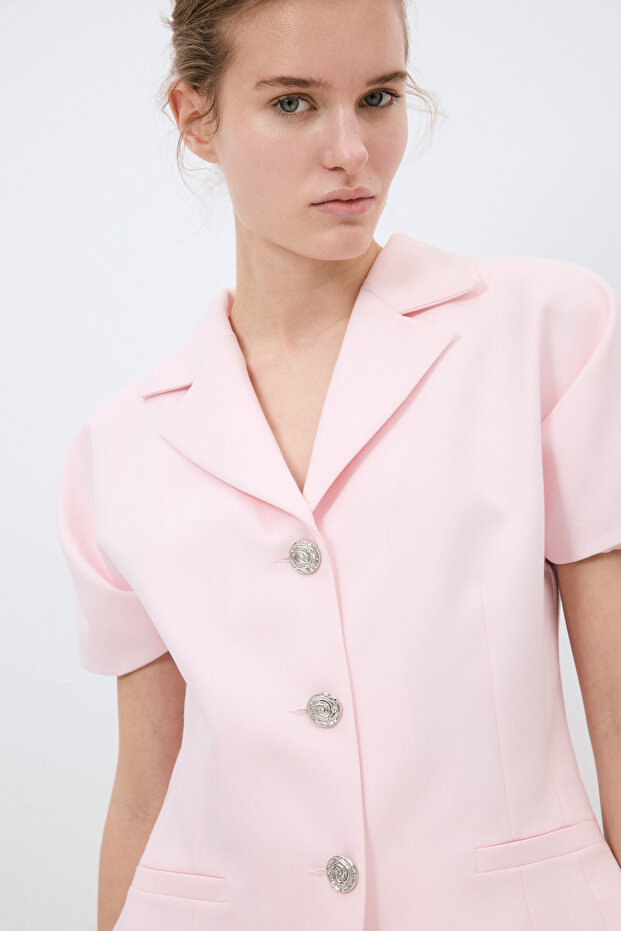 Kısa Kollu Ceket - 4