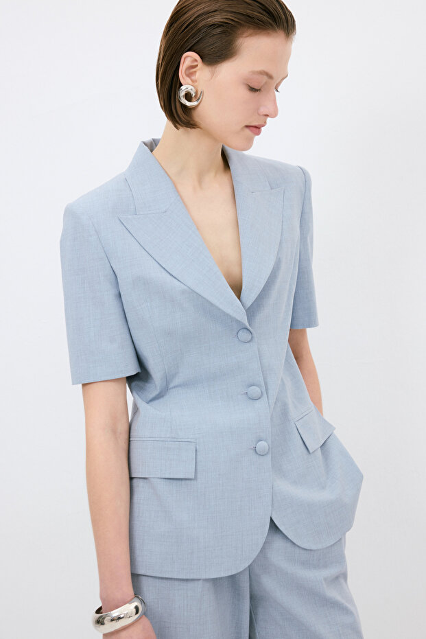 Kısa Kollu Ceket - 5