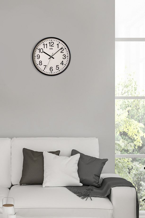 Venüs Minimalist Duvar Saati 26cm Siyah K-VENUS-SIYAH C320.230 - 2