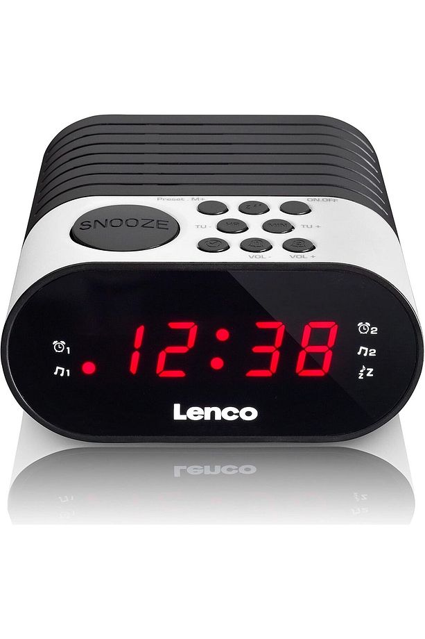 FM (pll) Alarm Saatli Radyo  CR-07 Beyaz çift alarm fonksiyonuna sahip - 1