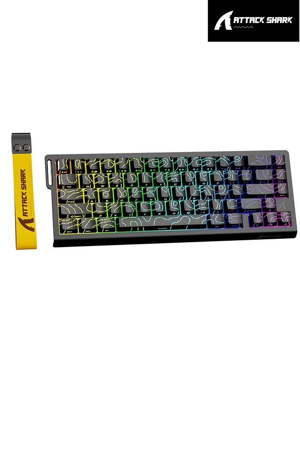 Attack Shark X68HE Rapid Trigger 0.125ms Manyatik Switch RGB App Uygulamalı Gaming Oyuncu Klavye - 2