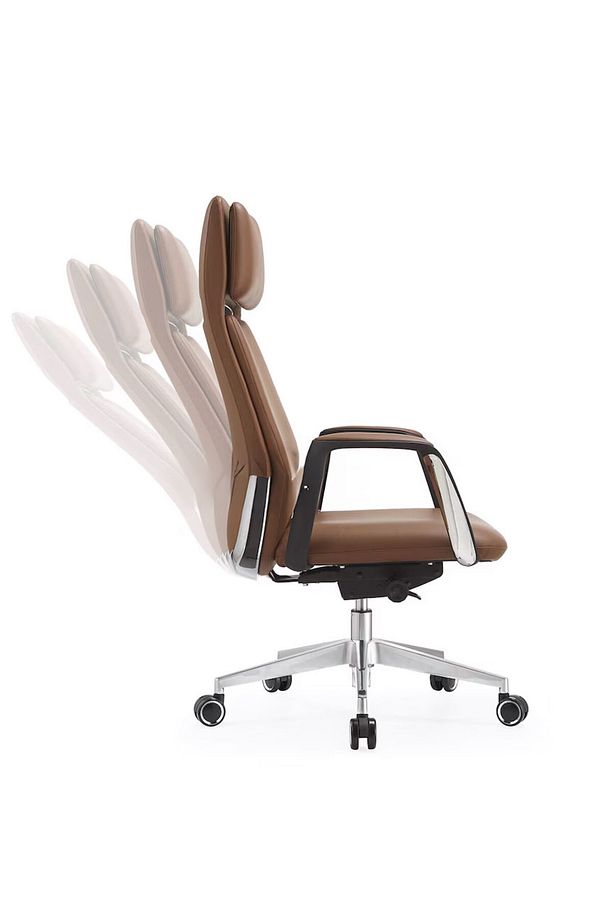 Torendi Taba Deri Ultra Lüks Ergonomik Konforlu Trend Üst Düzey Müdür Ofis Çalışma Yönetici Koltuğu - 4