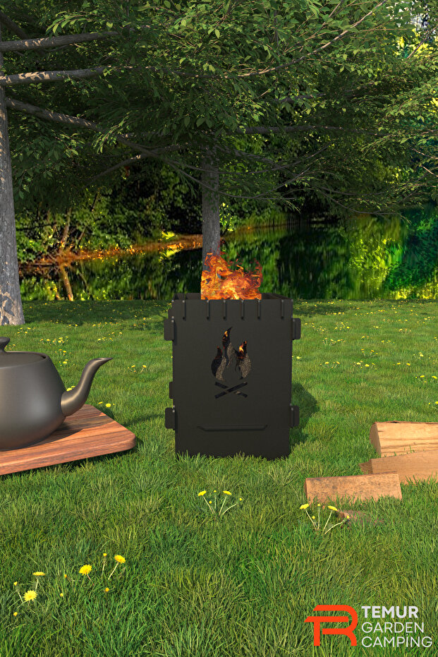 Ateş Çukuru Mini Kamp Ocağı Kamp Sobası - 2