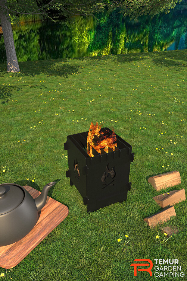 Ateş Çukuru Mini Kamp Ocağı Kamp Sobası - 3