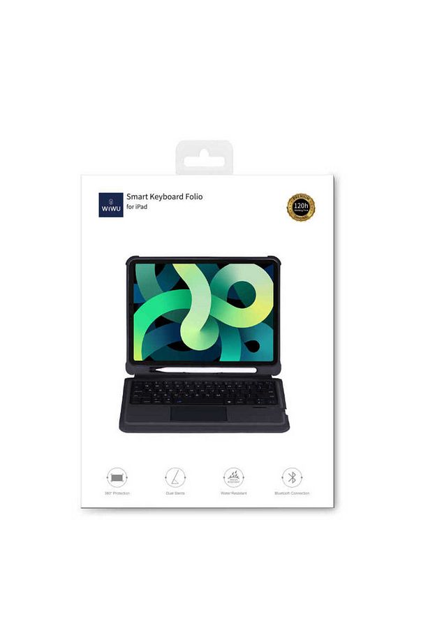 iPad Air 11 2025 M3 Kılıf Wiwu Keyboard Folio Kablosuz Klavyeli Siyah - 5