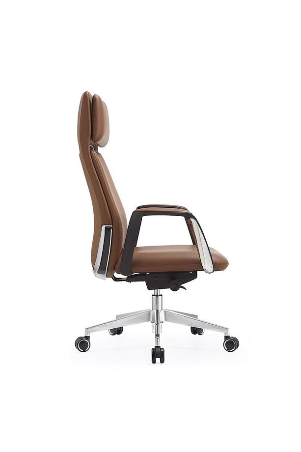 Torendi Taba Deri Ultra Lüks Ergonomik Konforlu Trend Üst Düzey Müdür Ofis Çalışma Yönetici Koltuğu - 3