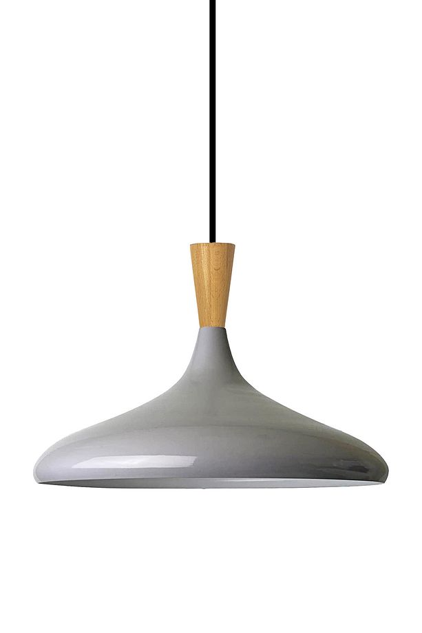 Champion Gri Ahşap Huni Tekli Avize Sarkıt Salon Mutfak Cafe Butik Lamba Aydınlatma Avizeler - 6