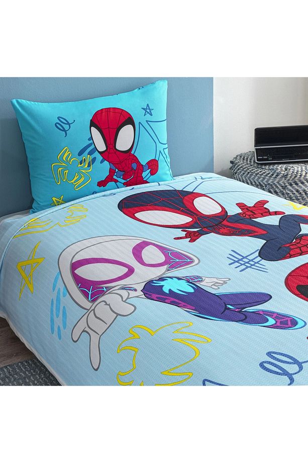 TAÇ YENİ SEZON LİSANSLI SPIDEY AMAZING TEAM TEK KİŞİLİK PİKE TAKIMI - 2