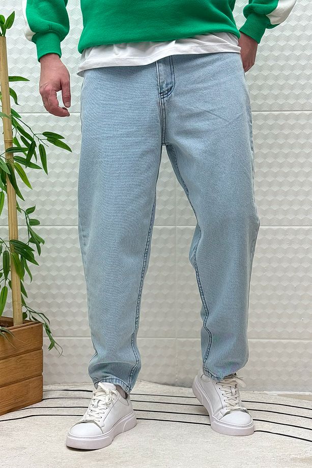 Erkek Yıkamalı Boyfirend Kot Pantolon - 1