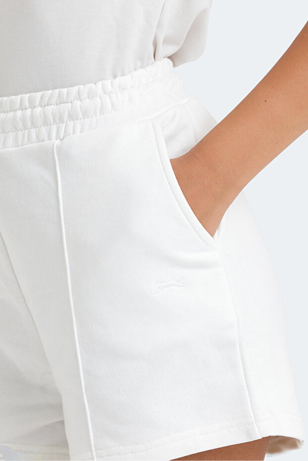 VIXI Kadın Cepli Ekru Şort - 4