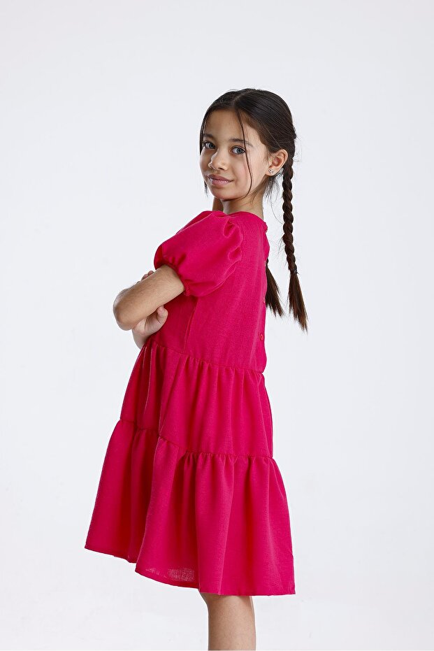 Basic Düz Elbise - 5