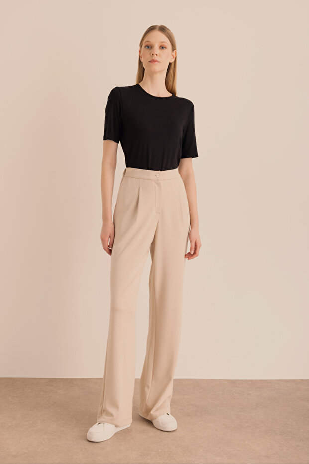 Örme Palazzo Pantolon - 1