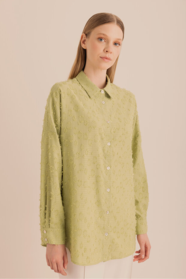 Tunic with Tassel Detail in Fabric