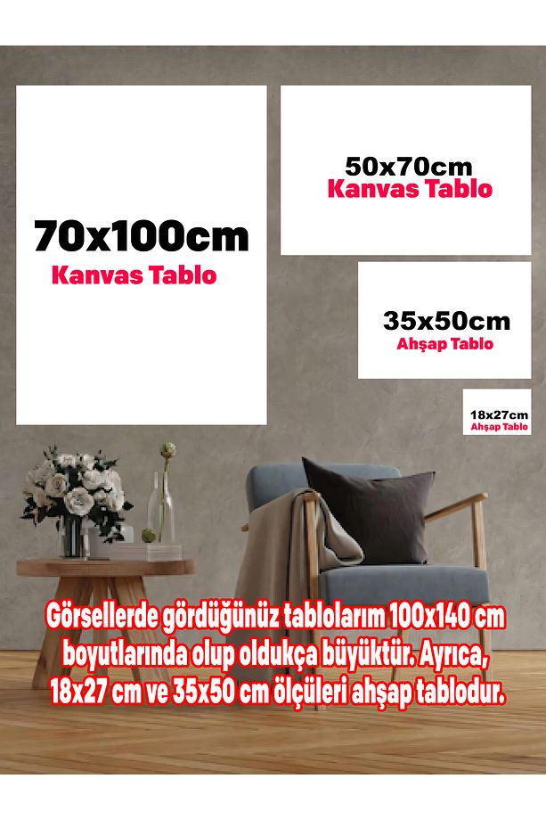 Retro Pencere Ve Çiçekler Dekoratif Kanvas - Mdf Ahşap Tablo - 6