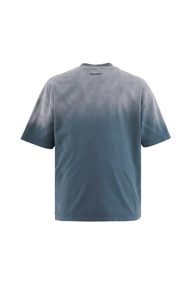 Erkek Cracked Printed Yikamali Oversize Ghost Tişört - 3