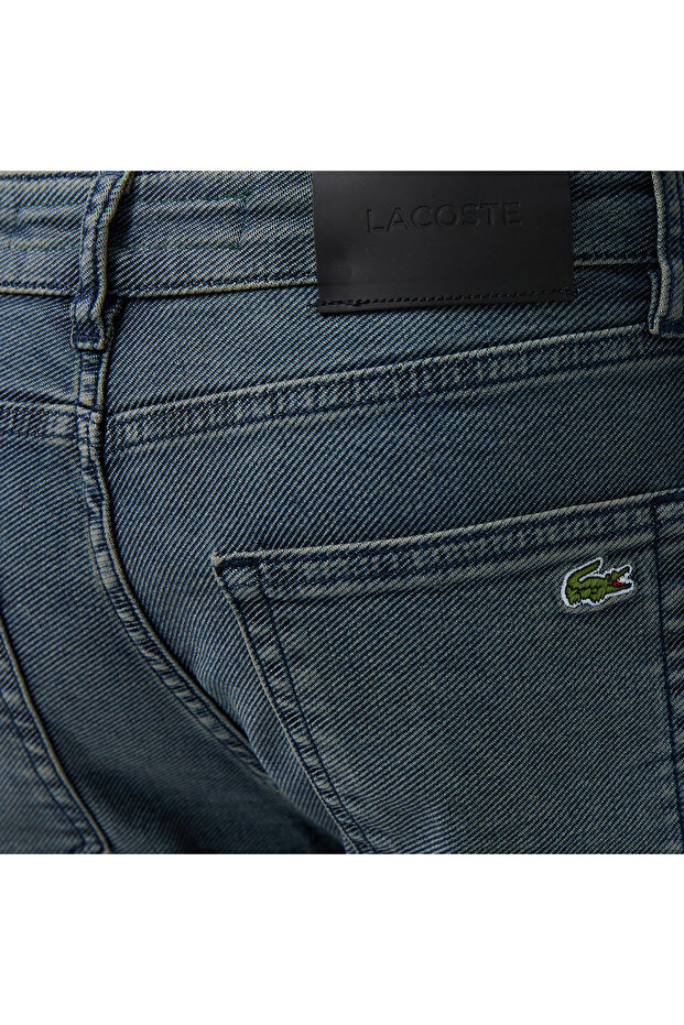 Erkek Slim Fit Lacivert Jean Pantolon - 5