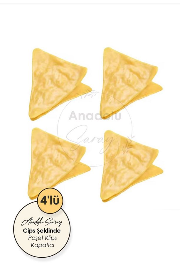 4lü Kızarmış Cips Şeklinde Poşet Kapatıcı Klips Am balaj Ve Sızdırmaz Torba Kapatma Aparatı - 3