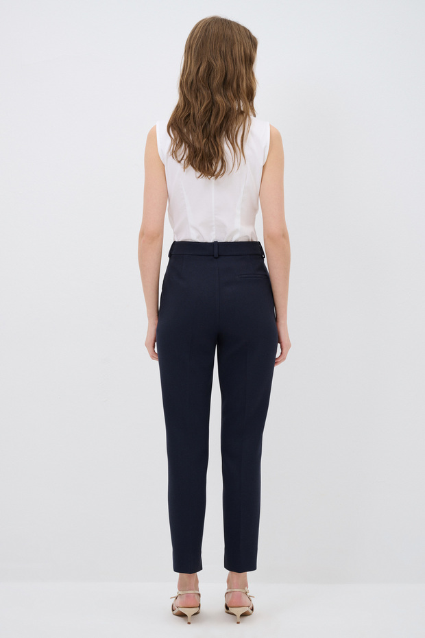 Paçası Yırtmaçlı Pantolon - 7