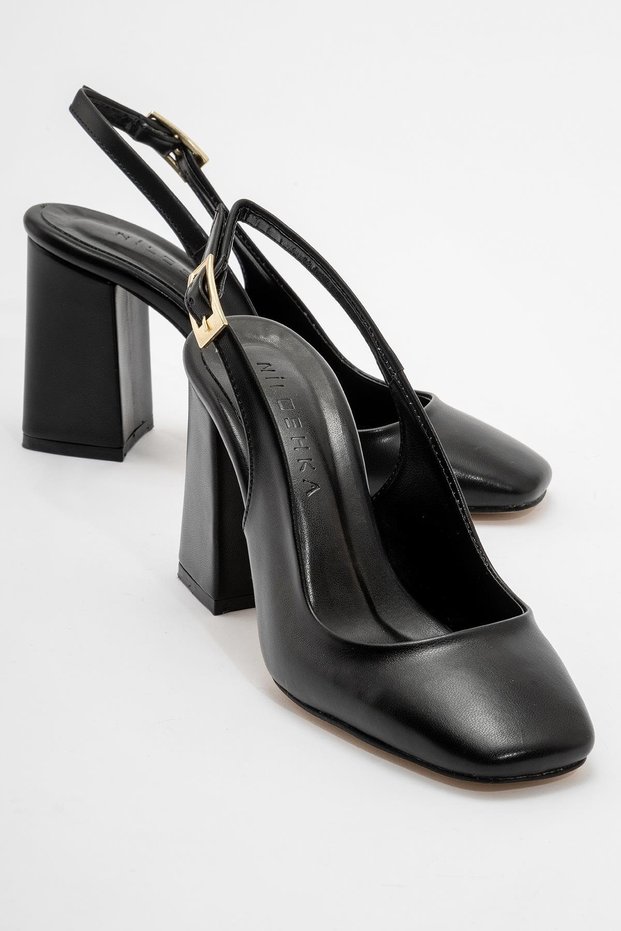 PESCA Black Leather Women's Shoes