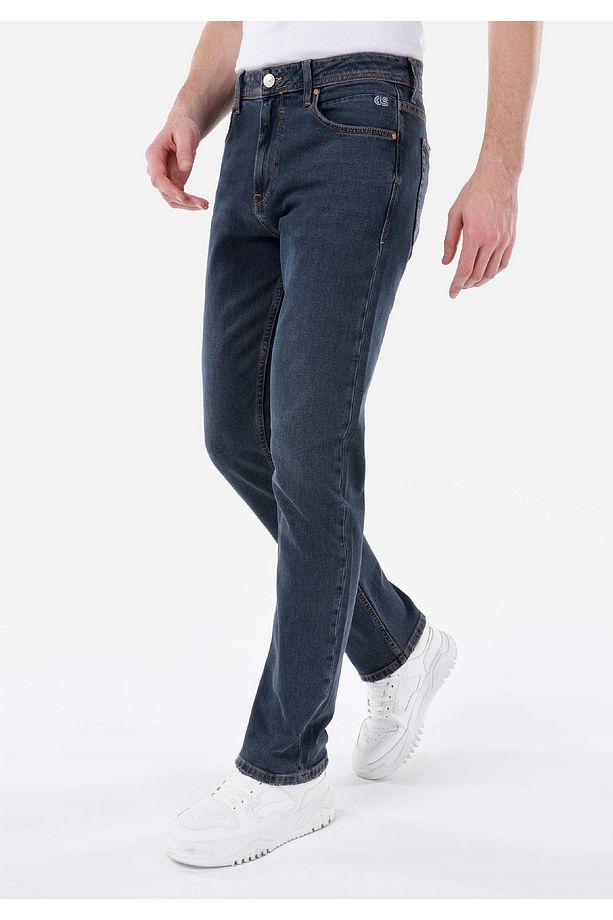 045 Davıd Regular Fit Erkek Koyu Mavi Jean Pantolon - 4
