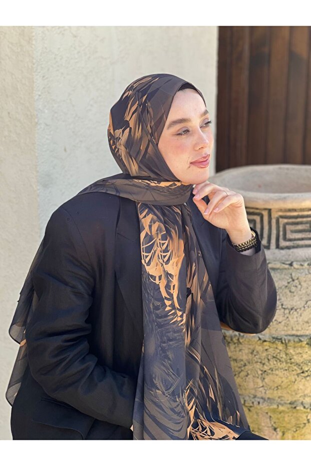 Splash Desen Nesir Şal - 1