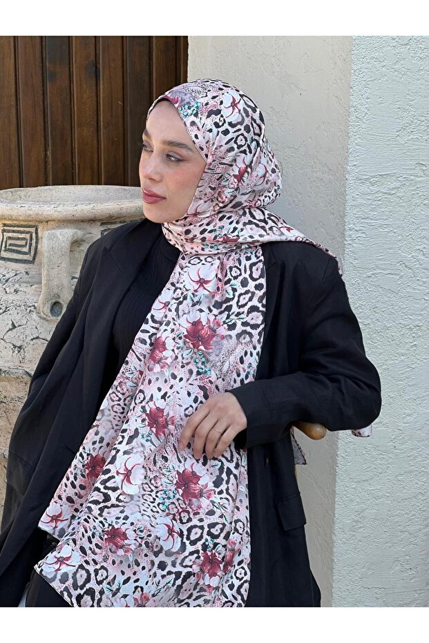 Flor Desen Twill Şal - 1