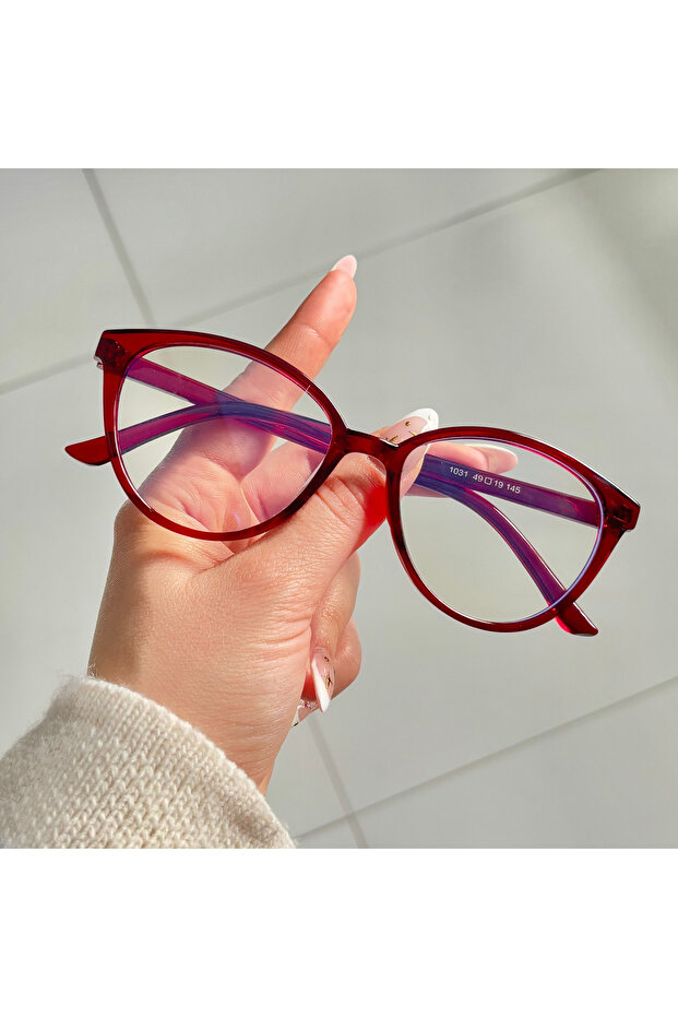 نظارات كمبيوتر نسائية للحماية من الضوء الأزرق موديل Cateye Voke