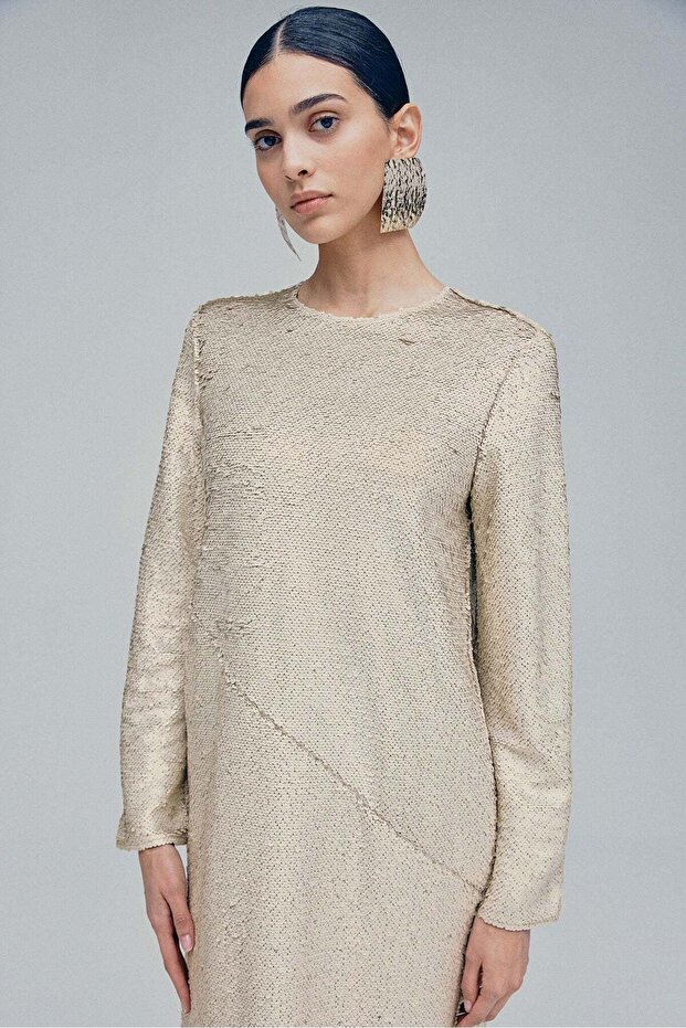 Sequined maxi dress