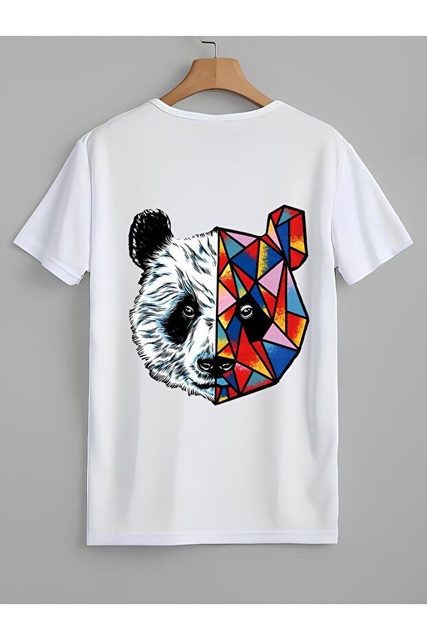 Colorful Panda Design 100% Cotton Premium T-Shirt