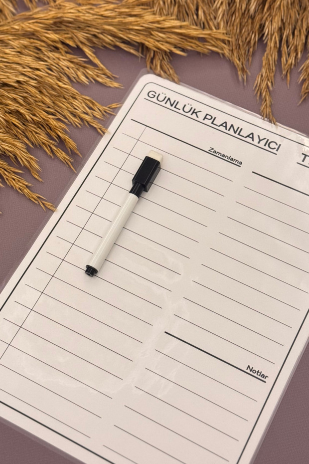 Daily Desktop Planner & Notes Split into Hours - 3