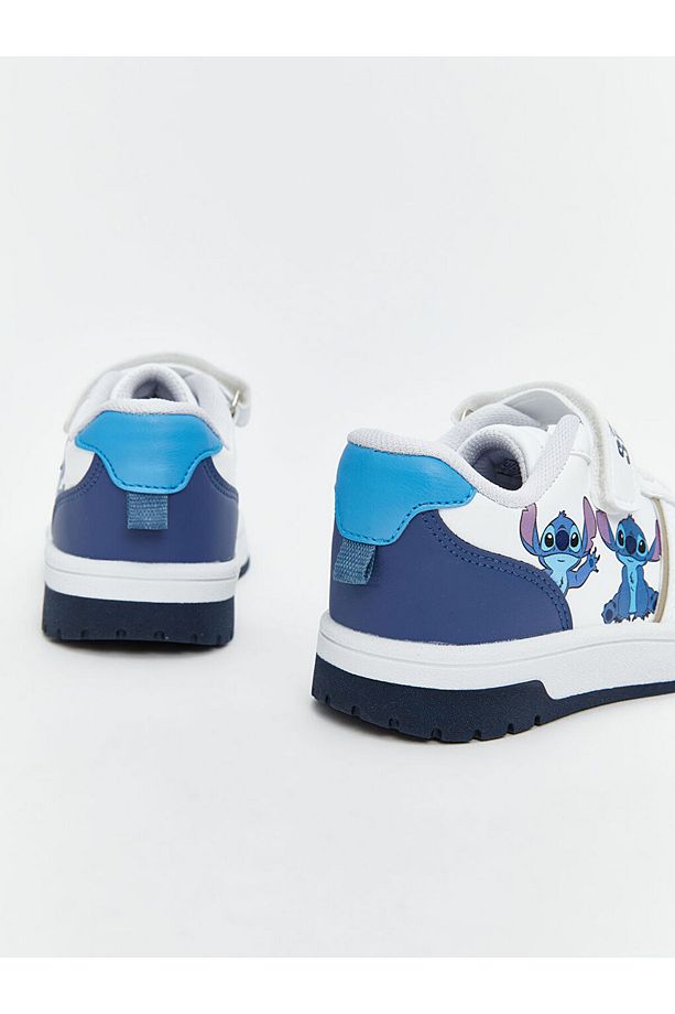 LCW STEPS Beyaz Lilo ve Stitch Baskılı Erkek Bebek Spor Ayakkabı - 5