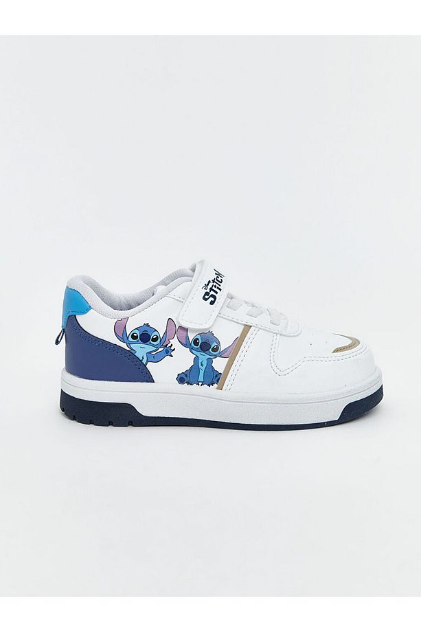 LCW STEPS Beyaz Lilo ve Stitch Baskılı Erkek Bebek Spor Ayakkabı - 2