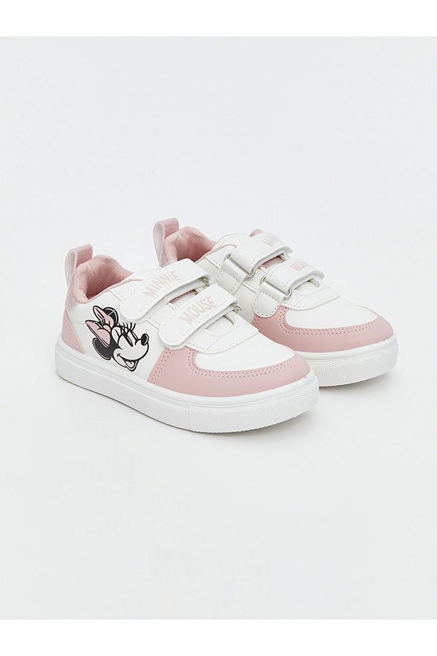 LCW STEPS Pembe Minnie Mouse Baskılı Kız Bebek Spor Ayakkabı - 1