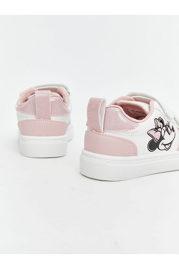 LCW STEPS Pembe Minnie Mouse Baskılı Kız Bebek Spor Ayakkabı - 5