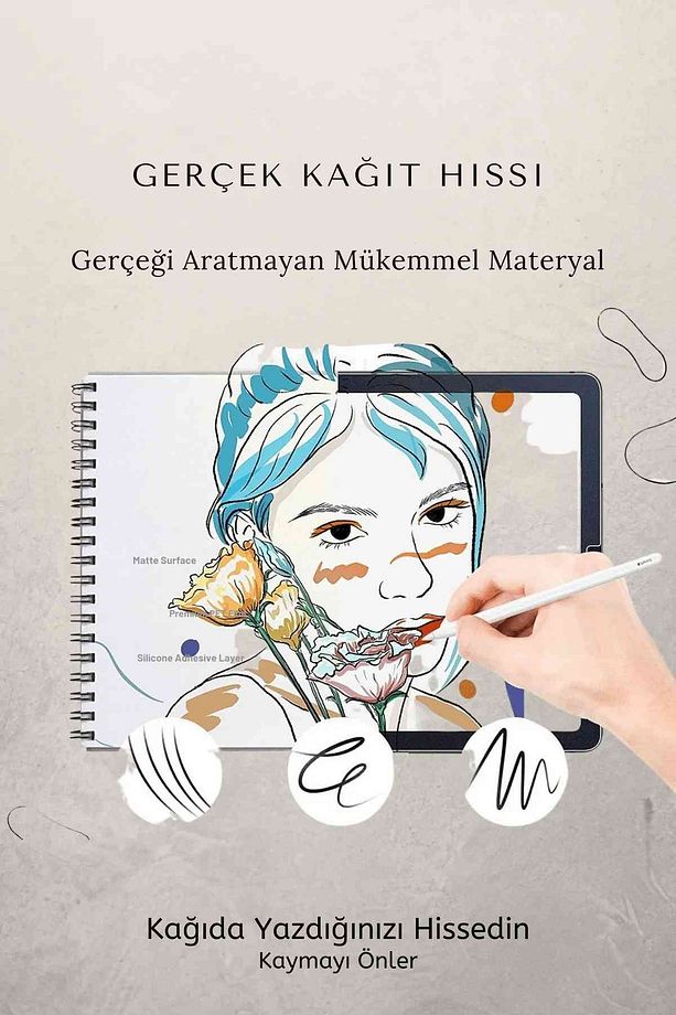 iPad Air 11 2025 M3 Çip Uyumlu Paper-Like Ekran Koruyucu Gerçek Kağıt Hissi - 3
