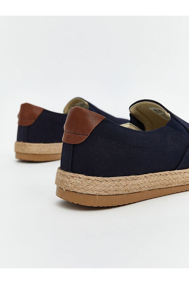 LCW STEPS Lacivert Hasır Tabanlı Erkek Espadril Ayakkabı - 5
