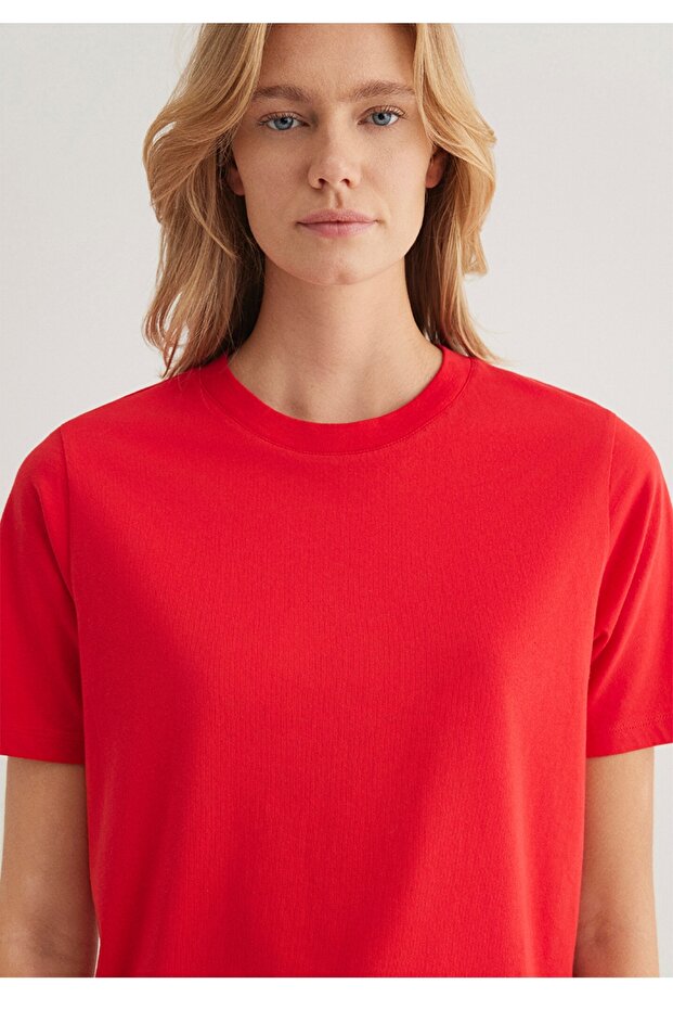 basic regular fit kadın t-shirt - 4