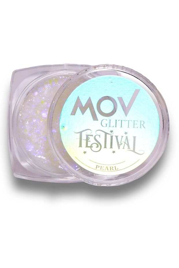 Hologramlı Glitter Krem Festival No:1 Pearl – Yüksek Parlaklık Ve Dayanıklılık - 1