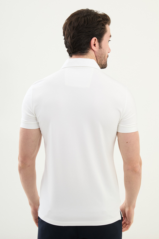 ياقة بولو بسحاب من القطن الممشط - 3