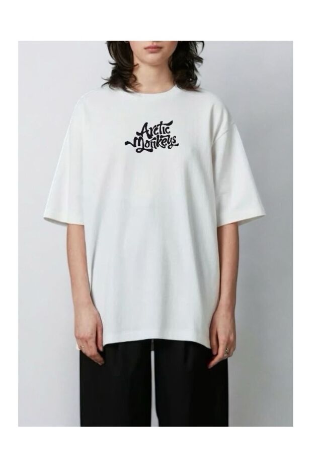Retro Arctic Monkeys Front Printed Oversize Tshirt - 2