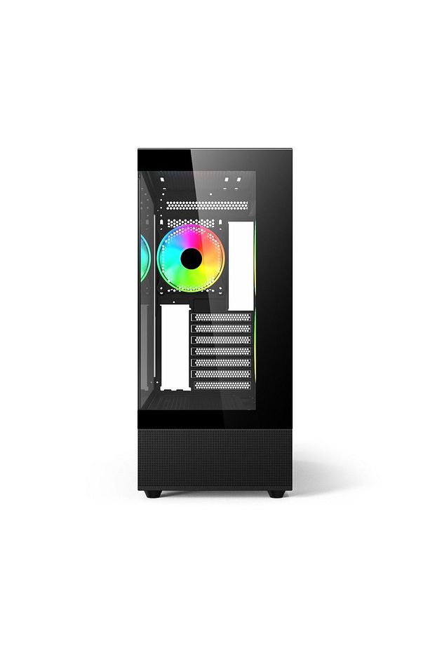 PHANTOM 6X120MM RGB FANLI TYPE-C GAMİNG OYUNCU BİLGİSAYAR KASASI SİYAH - 3