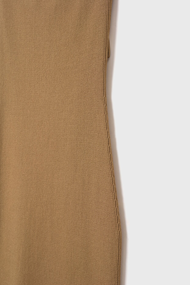 Halter Yaka Triko Elbise - 9