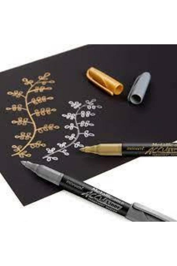 Acculiner Gümüş Permanent Marker Davetiye Kalemi 1,5 MM Uç 1 Adet - 3