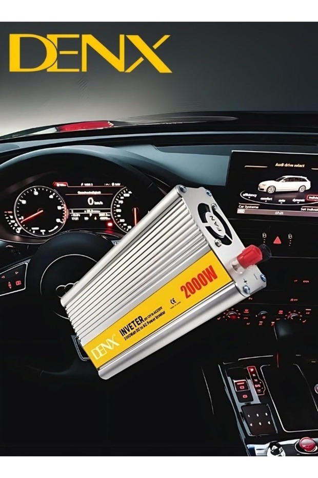 محول طاقة للسيارة DX129 بقدرة 2000 واط من 12 فولت إلى 220 فولت مع منفذ USB وشاحن سريع DX129 - 3