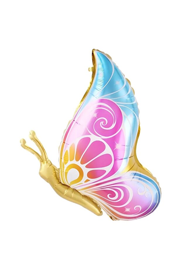 Colorful Gold Butterfly Foil Balloon 1 Piece