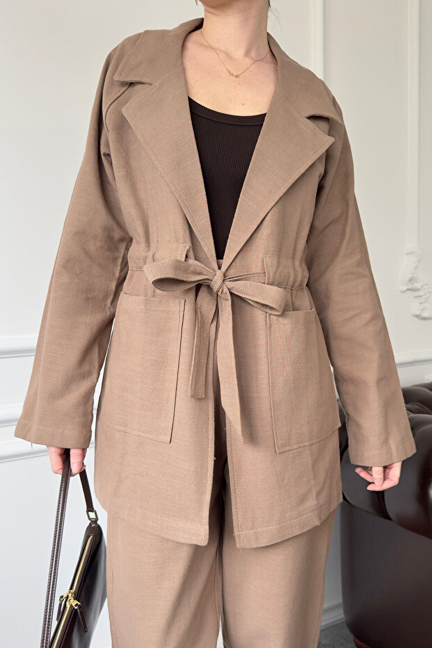 طقم سحلية - بني - 3