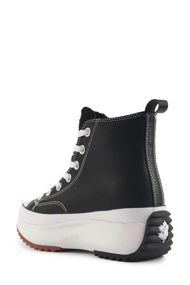Kadın Original High Soft Taban Black Sneaker Cool Bot - Woman Sneaker Boot - 3