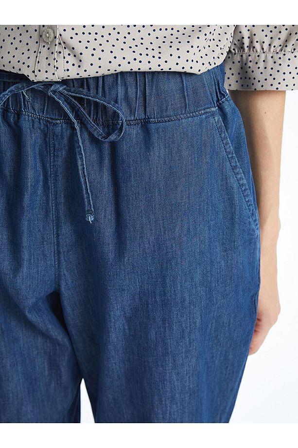Lcwk Beli Lastikli Carrot Fit Kadın Jean Pantolon - 3