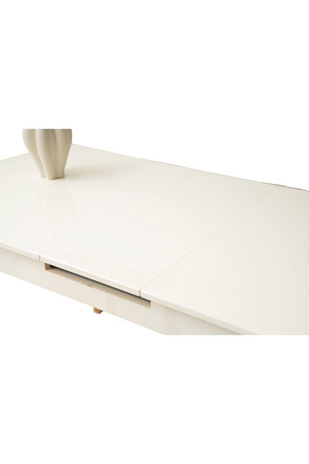 Zarif Aytaşı Desen Naturel Ahşap Ayak Açılır 130X80 Masa (Açılımış Ölçüsü 160X80) - 5